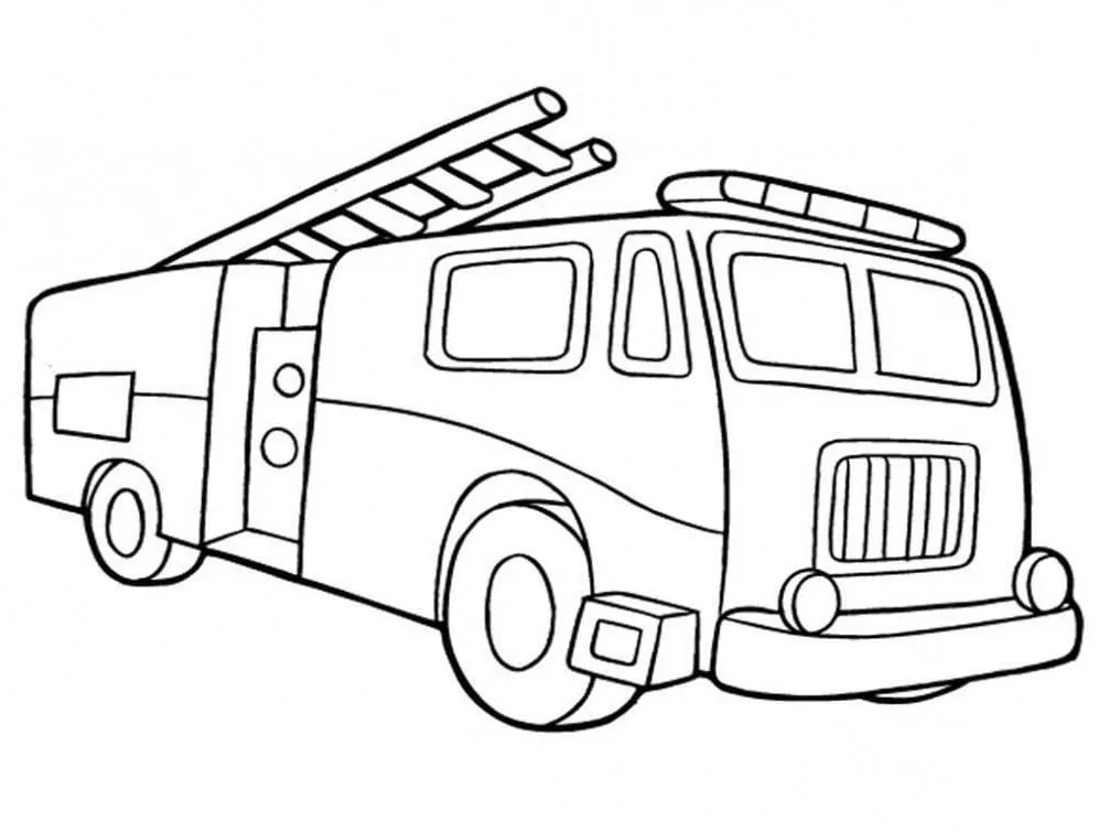 Dibujos para colorear e imprimir Fire Truck