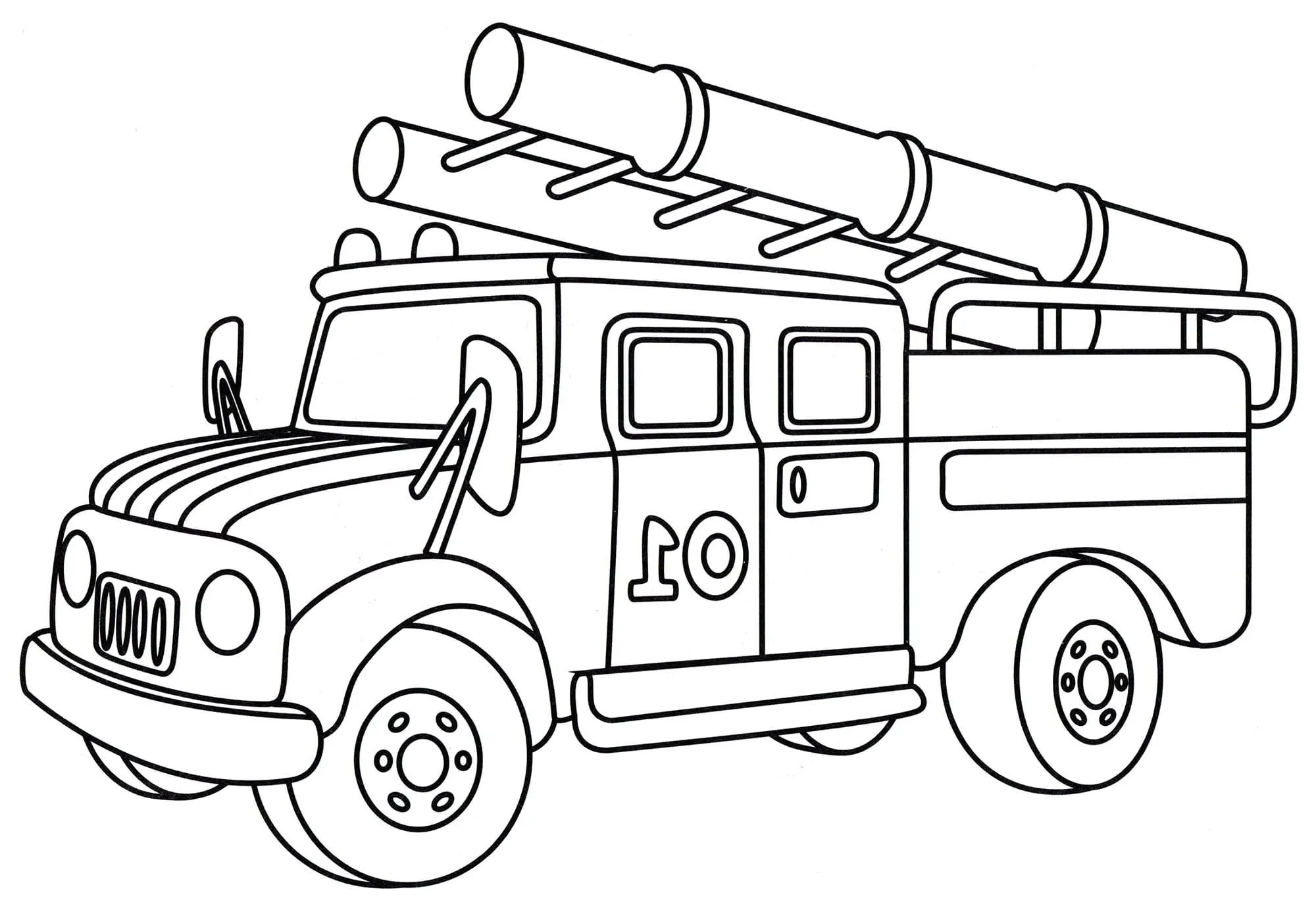 Dibujos para colorear e imprimir Fire Truck