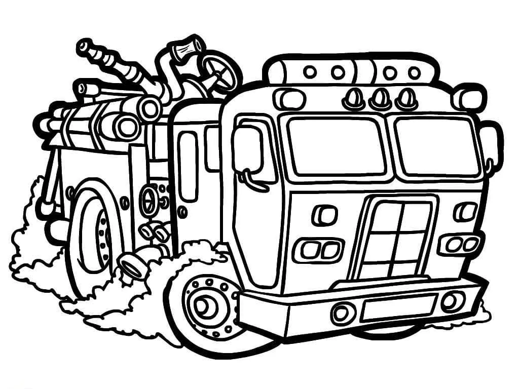 Dibujos para colorear e imprimir Fire Truck