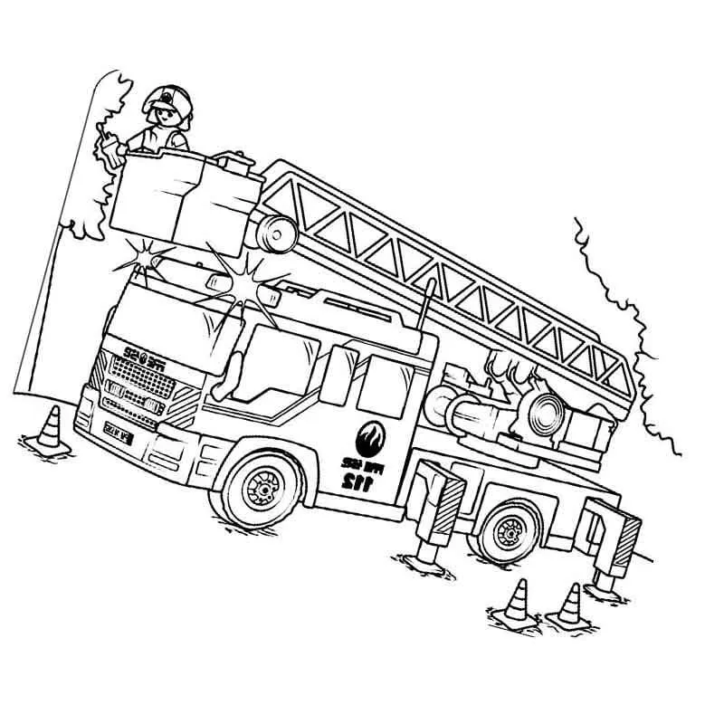 Dibujos para colorear e imprimir Fire Truck