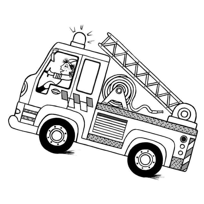 Dibujos para colorear e imprimir Fire Truck