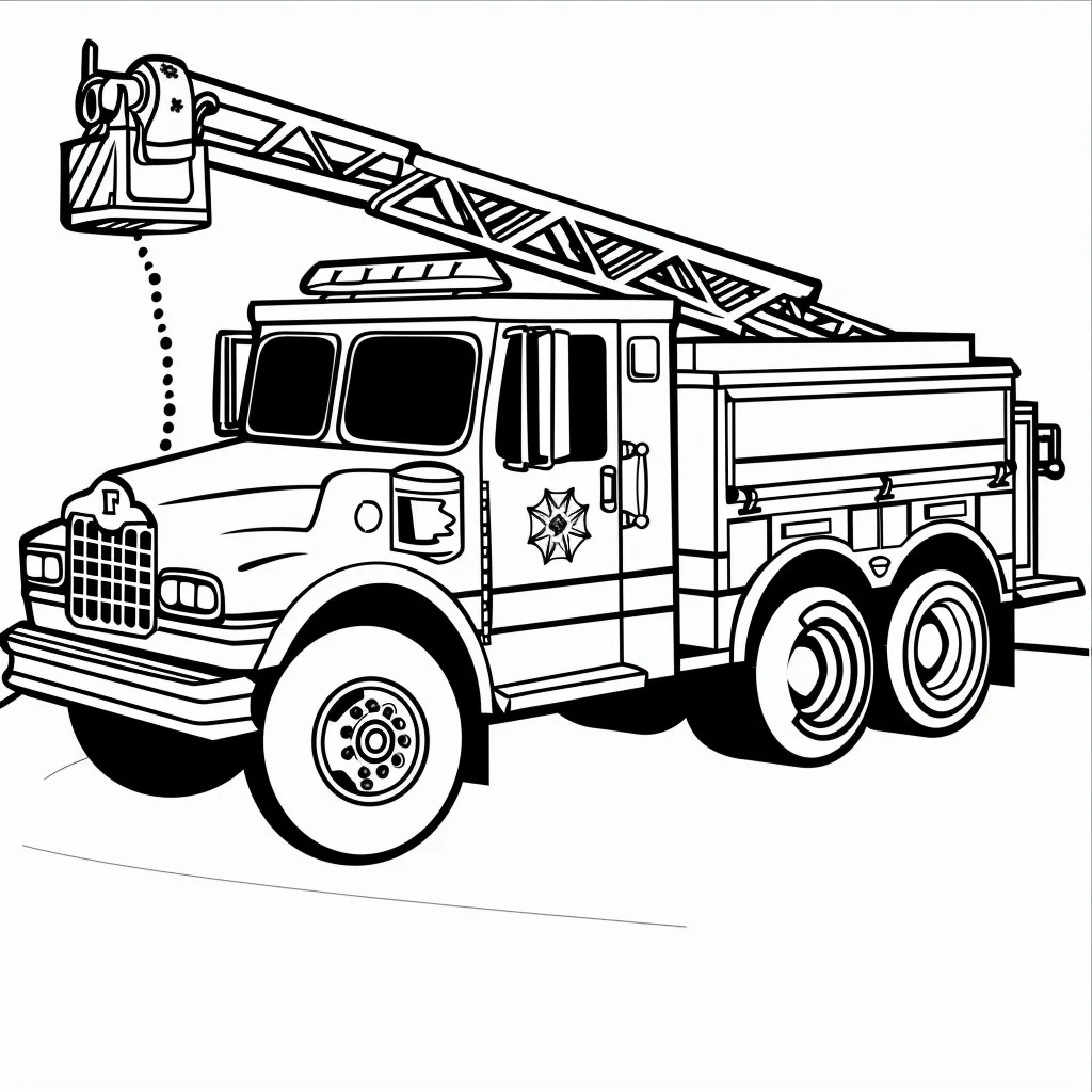 Dibujos para colorear e imprimir Fire Truck