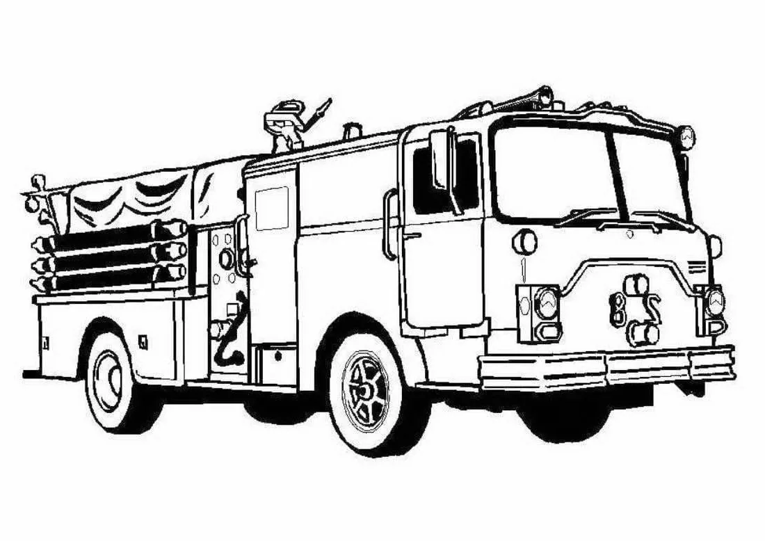 Dibujos para colorear e imprimir Fire Truck