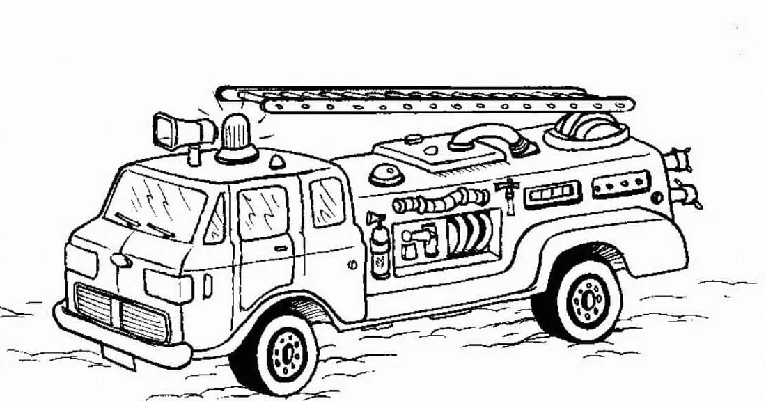 Dibujos para colorear e imprimir Fire Truck