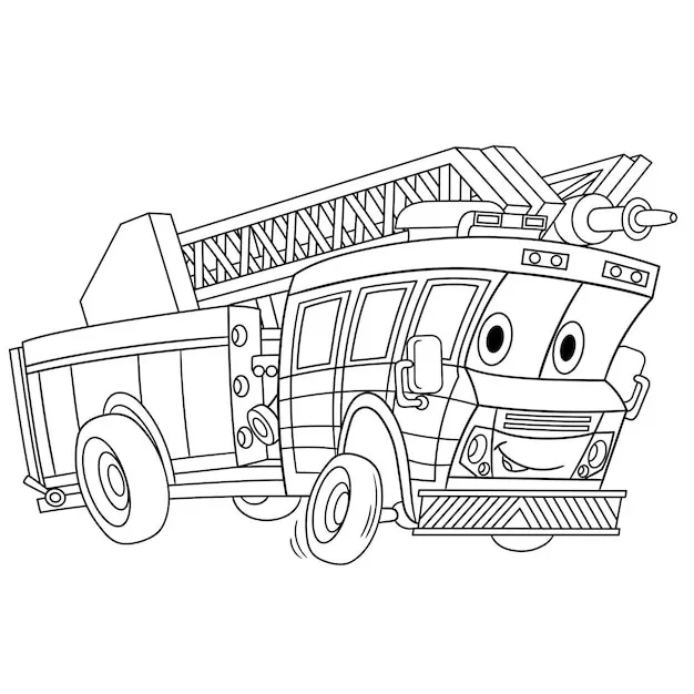 Dibujos para colorear e imprimir Fire Truck