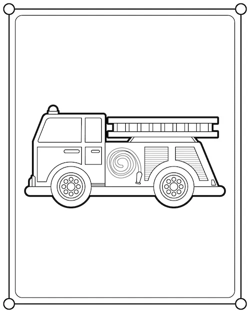 Dibujos para colorear e imprimir Fire Truck