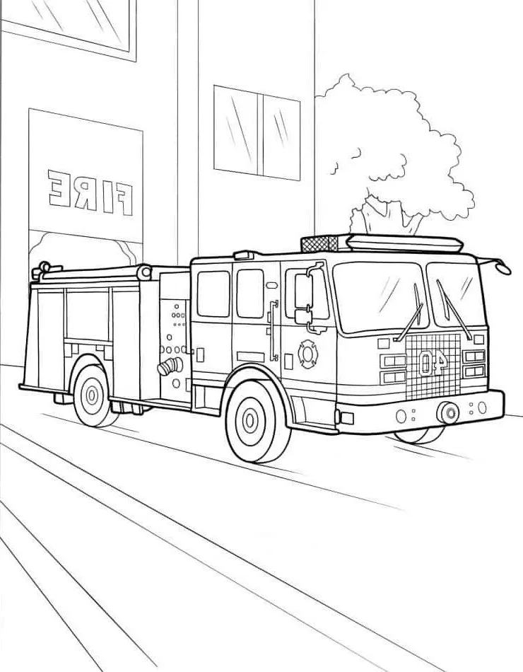 Dibujos para colorear e imprimir Fire Truck