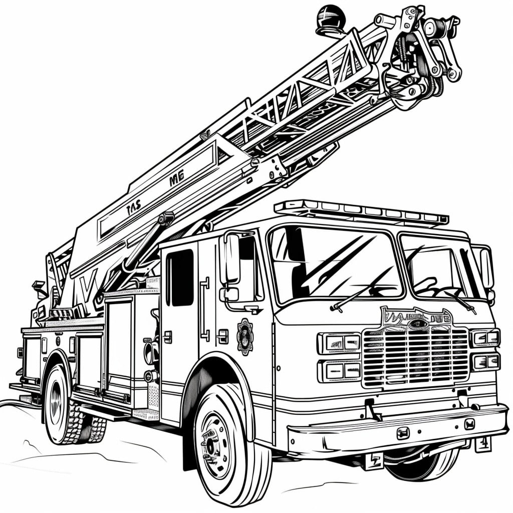 Dibujos para colorear e imprimir Fire Truck