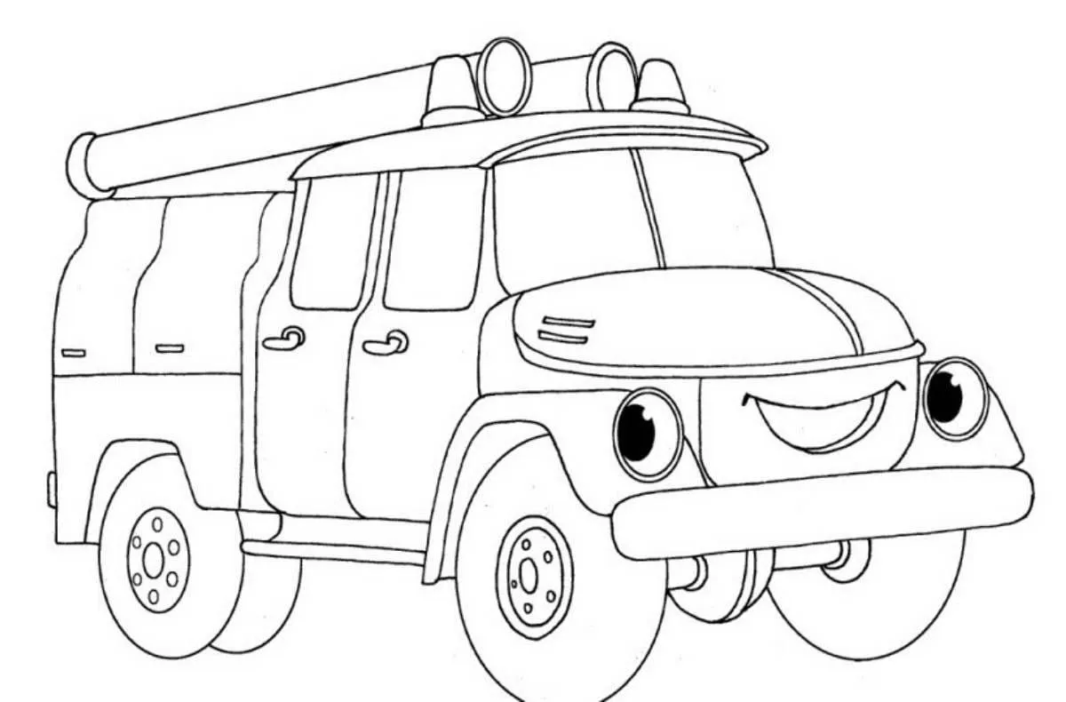 Dibujos para colorear e imprimir Fire Truck