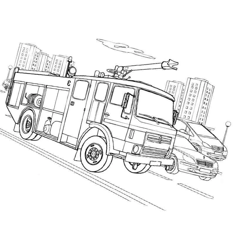 Dibujos para colorear e imprimir Fire Truck