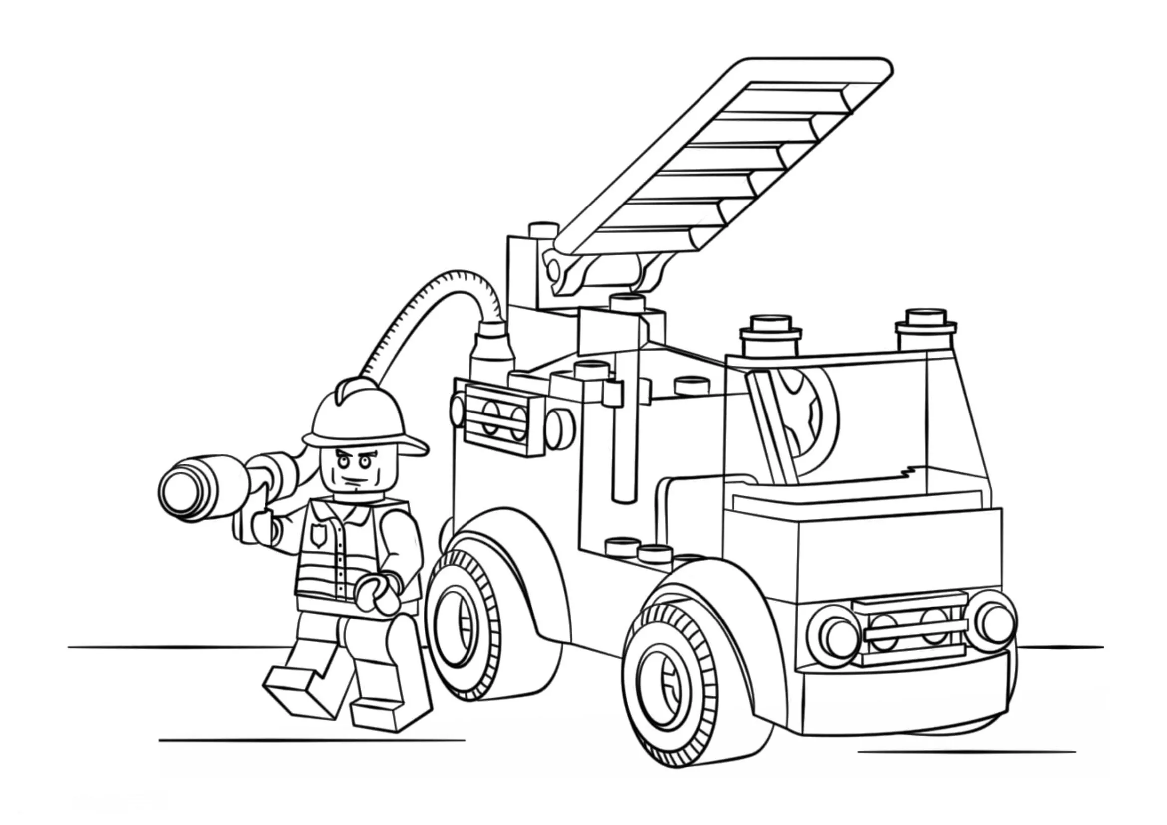 Dibujos para colorear e imprimir Fire Truck