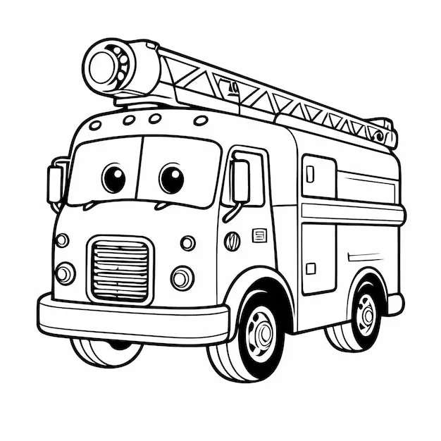 Dibujos para colorear e imprimir Fire Truck