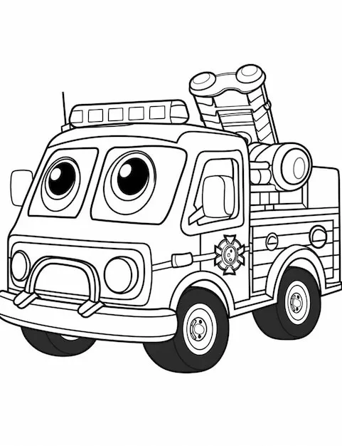 Dibujos para colorear e imprimir Fire Truck