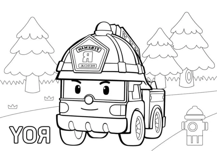 Dibujos para colorear e imprimir Fire Truck