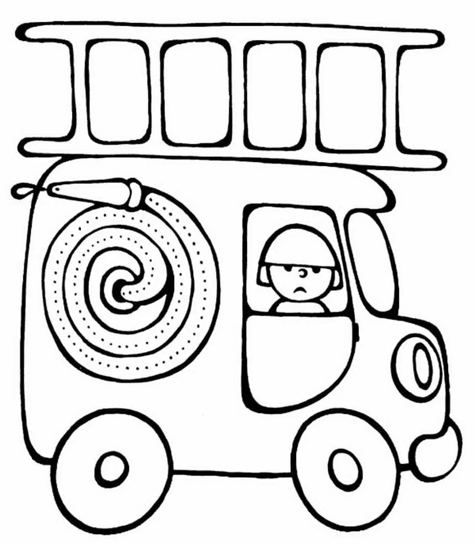 Dibujos para colorear e imprimir Fire Truck