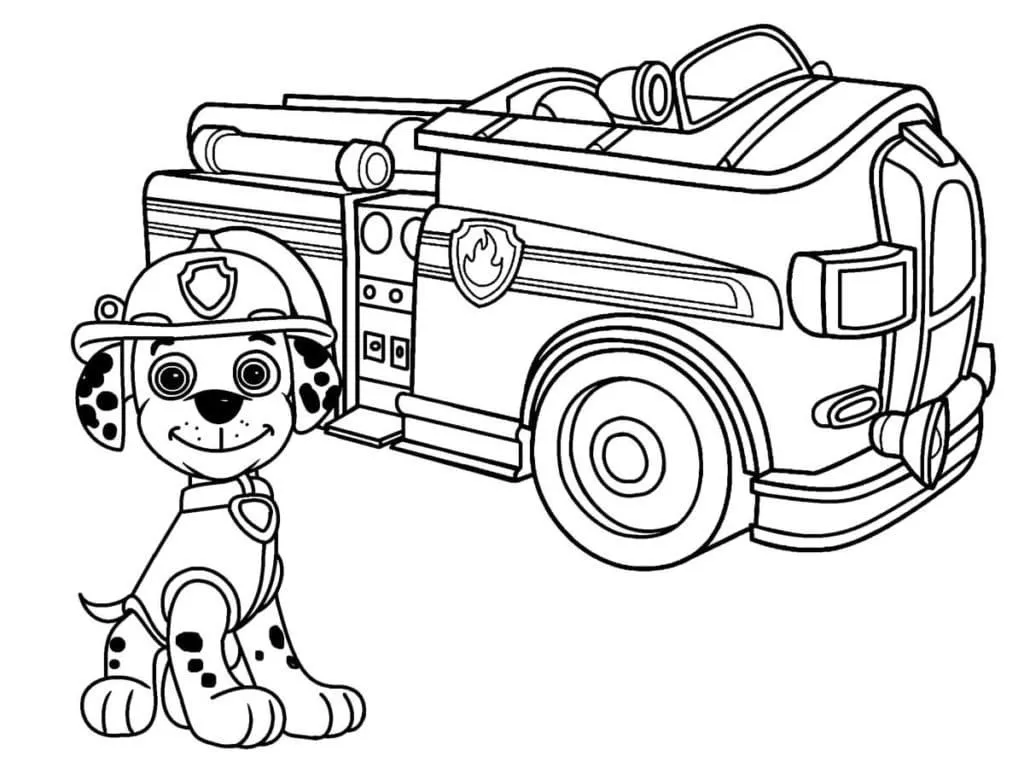 Dibujos para colorear e imprimir Fire Truck