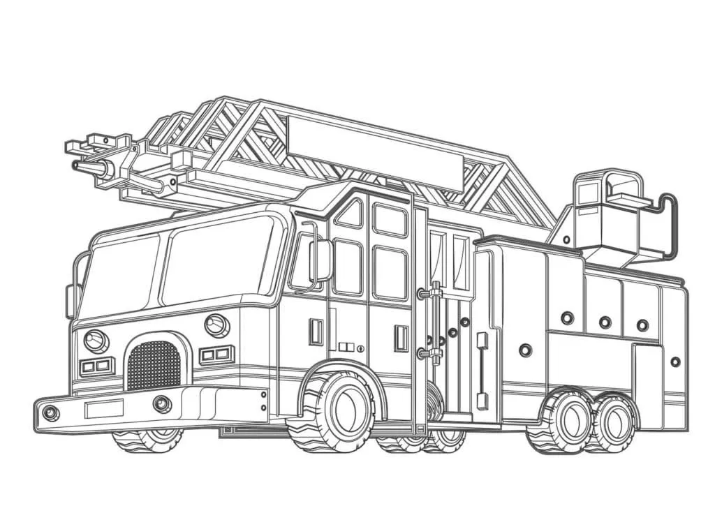 Dibujos para colorear e imprimir Fire Truck