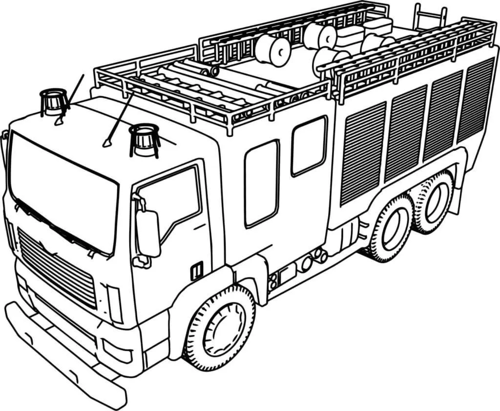 Dibujos para colorear e imprimir Fire Truck