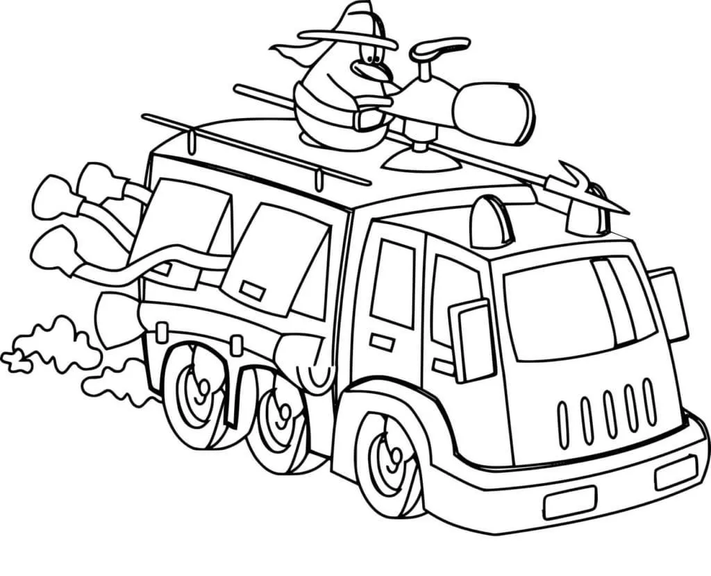 Dibujos para colorear e imprimir Fire Truck