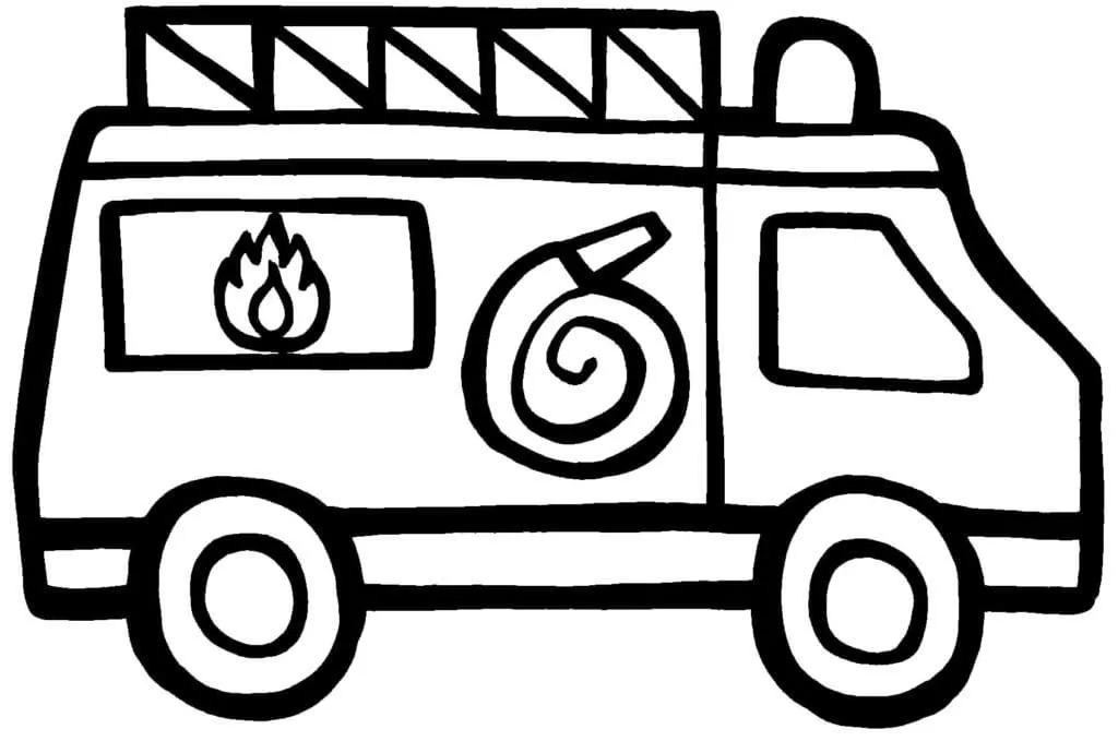 Dibujos para colorear e imprimir Fire Truck