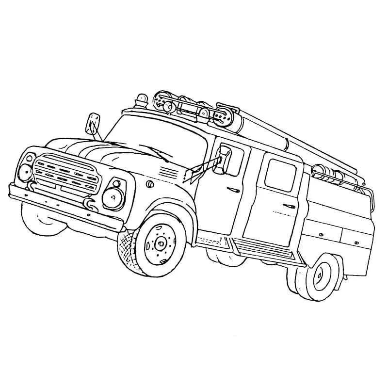 Dibujos para colorear e imprimir Fire Truck