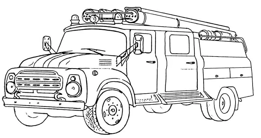 Dibujos para colorear e imprimir Fire Truck