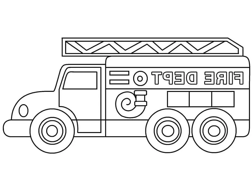 Dibujos para colorear e imprimir Fire Truck