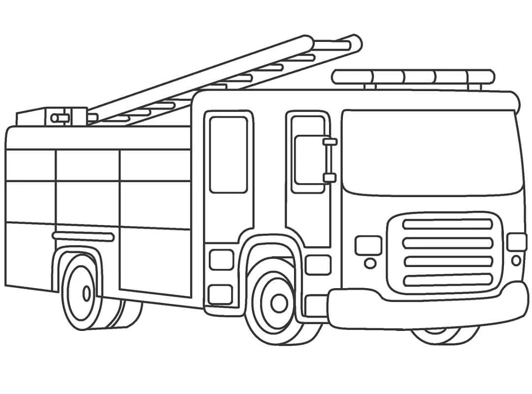 Dibujos para colorear e imprimir Fire Truck