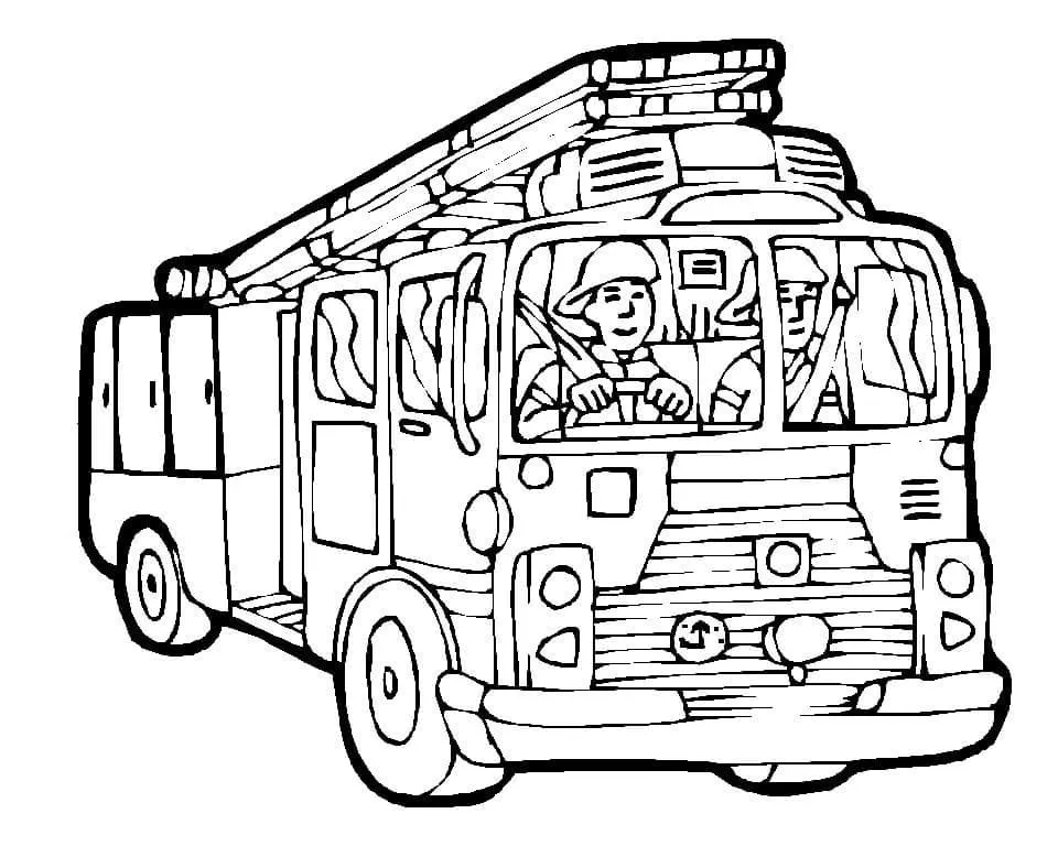 Dibujos para colorear e imprimir Fire Truck