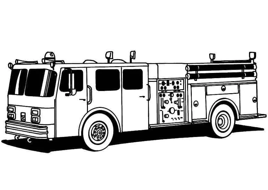 Dibujos para colorear e imprimir Fire Truck