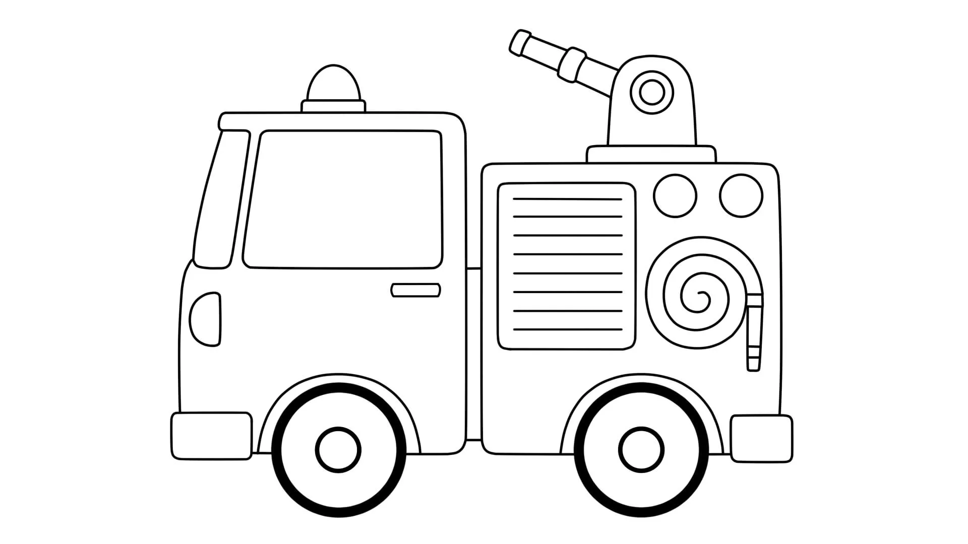 Dibujos para colorear e imprimir Fire Truck