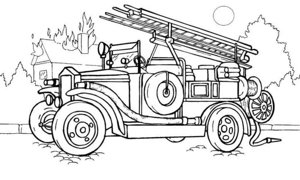 Dibujos para colorear e imprimir Fire Truck