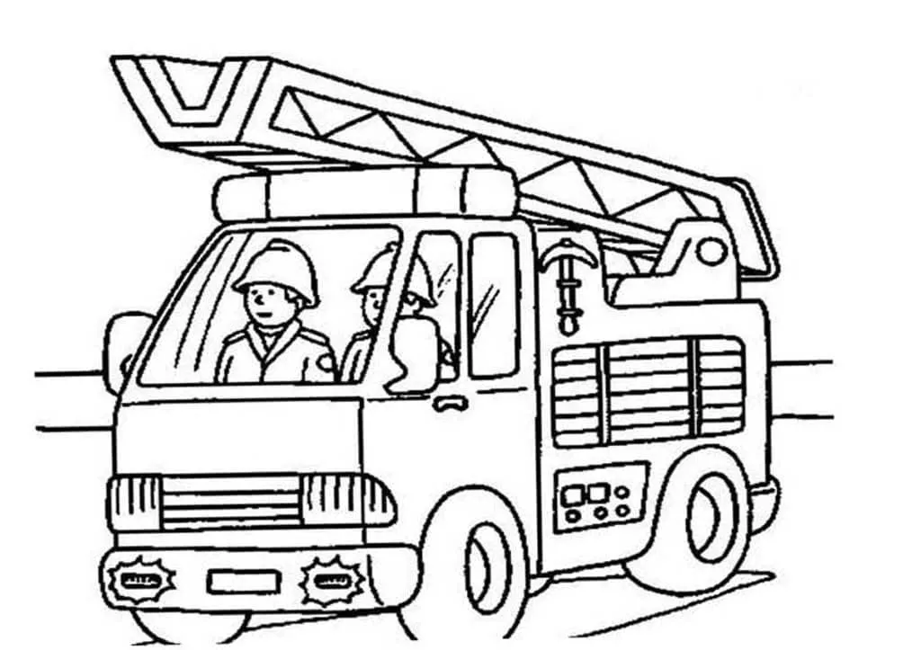 Dibujos para colorear e imprimir Fire Truck