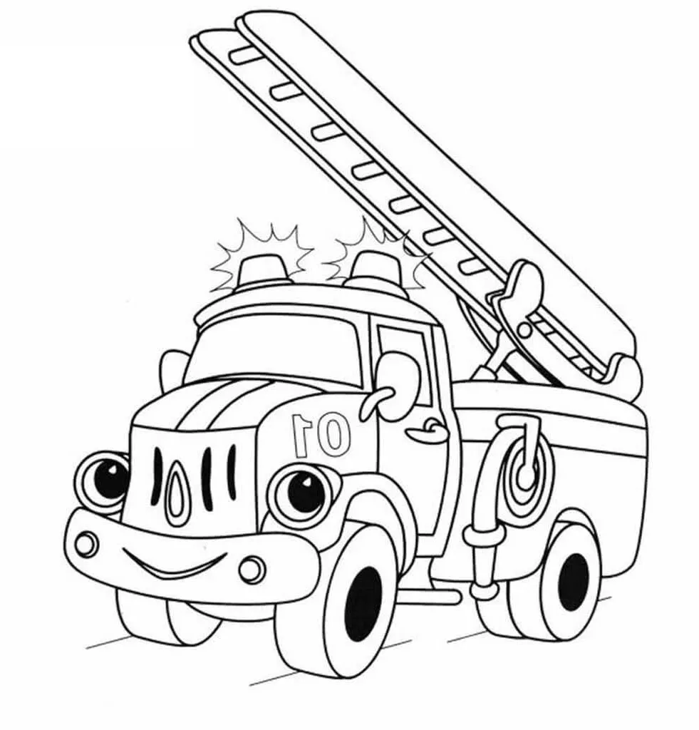 Dibujos para colorear e imprimir Fire Truck