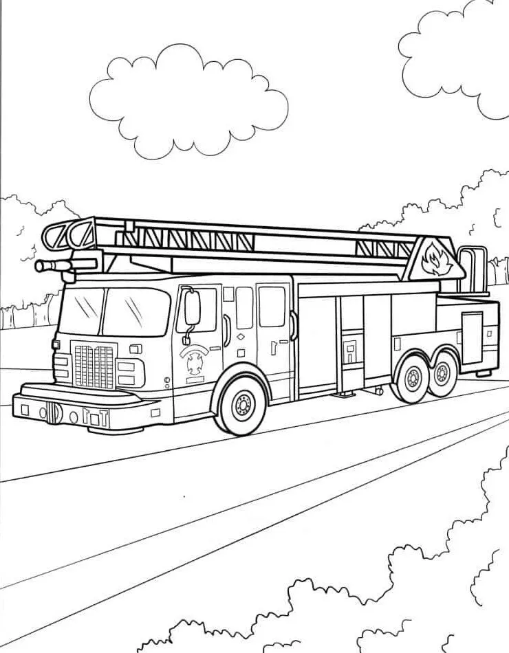 Dibujos para colorear e imprimir Fire Truck