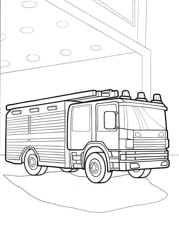 Dibujos para colorear e imprimir Fire Truck