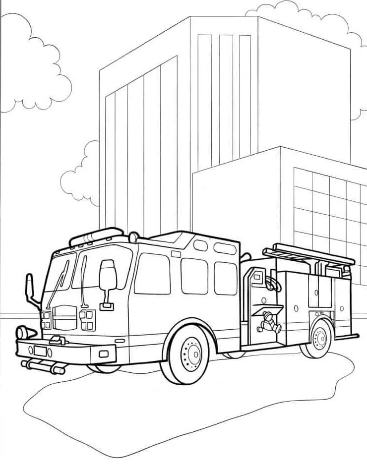 Dibujos para colorear e imprimir Fire Truck