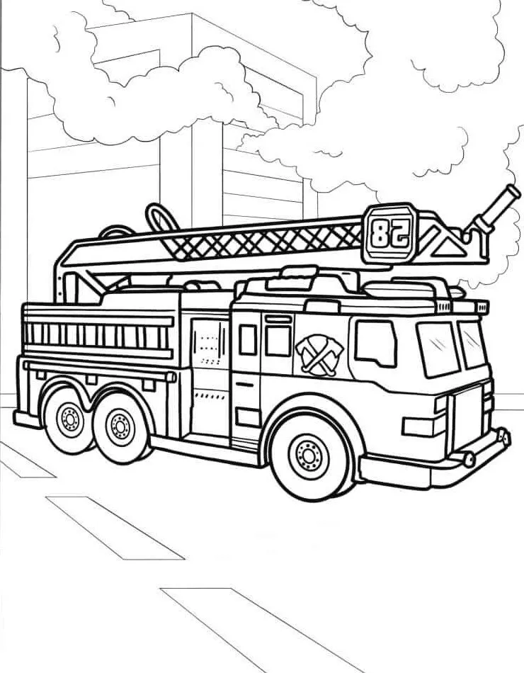 Dibujos para colorear e imprimir Fire Truck