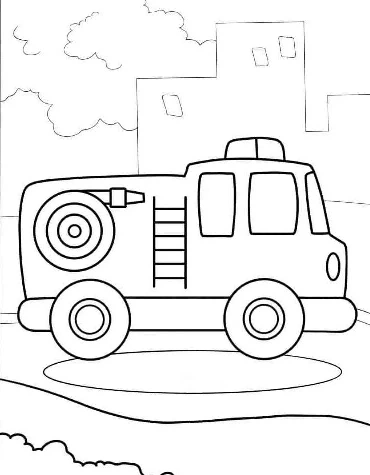 Dibujos para colorear e imprimir Fire Truck