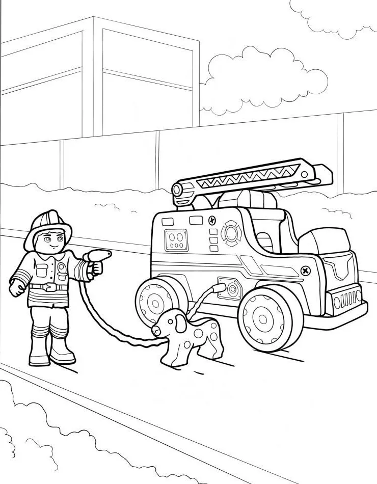 Dibujos para colorear e imprimir Fire Truck