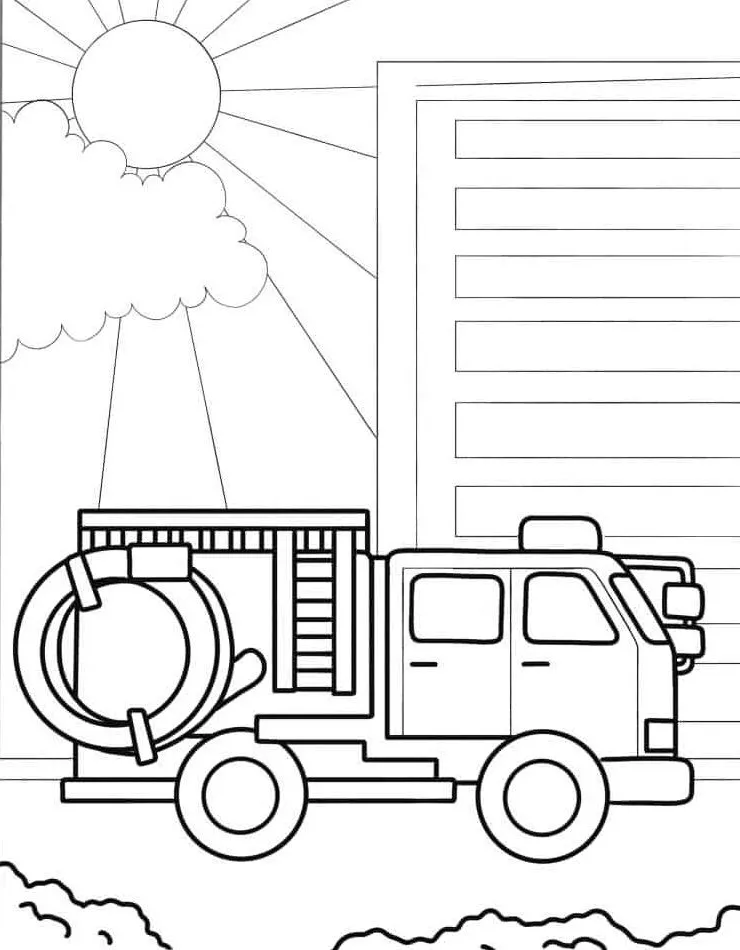 Dibujos para colorear e imprimir Fire Truck