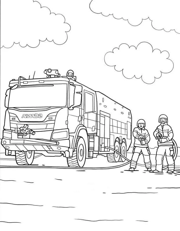 Dibujos para colorear e imprimir Fire Truck