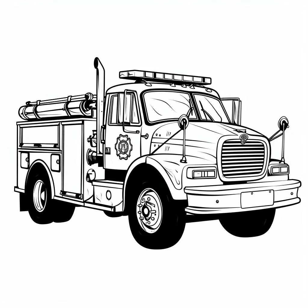 Dibujos para colorear e imprimir Fire Truck