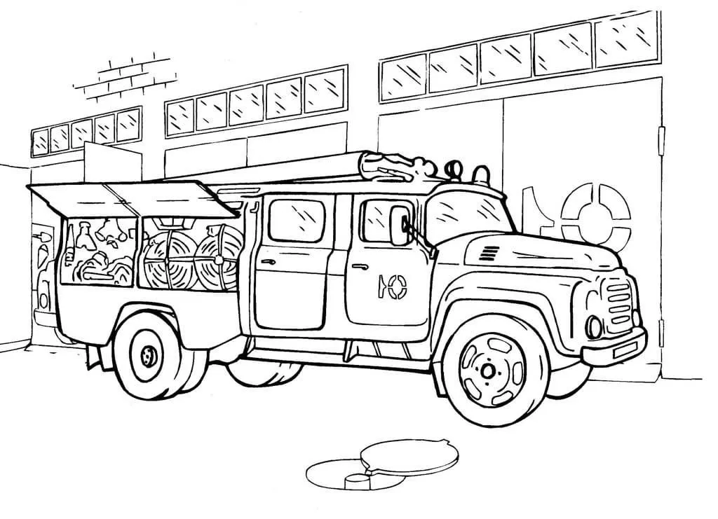 Dibujos para colorear e imprimir Fire Truck