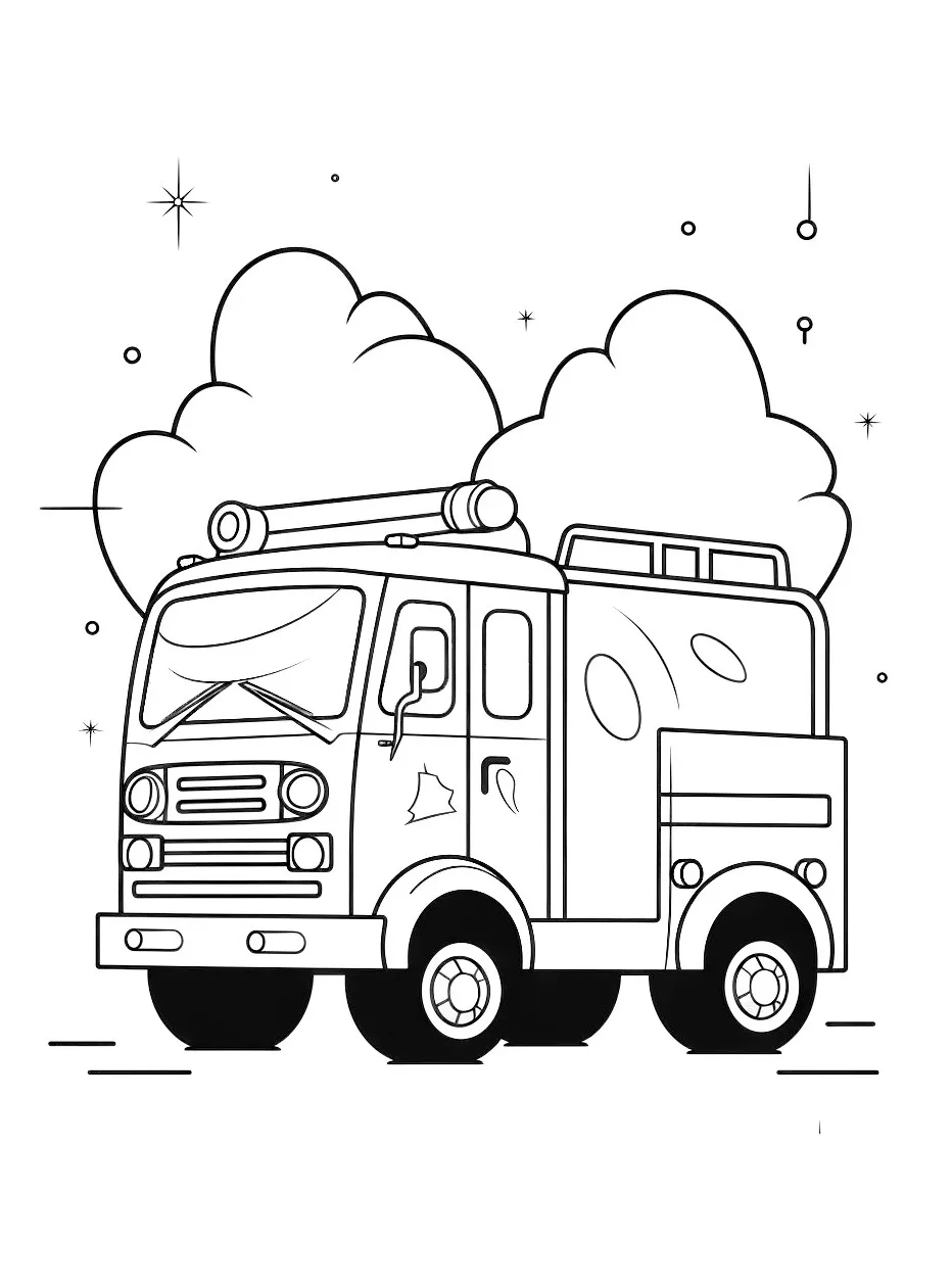 Dibujos para colorear e imprimir Fire Truck