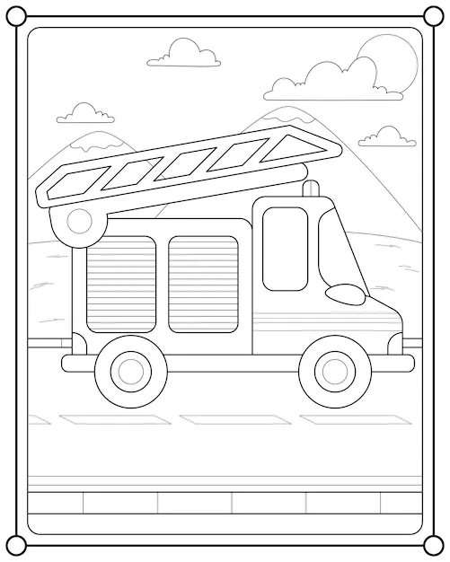 Dibujos para colorear e imprimir Fire Truck