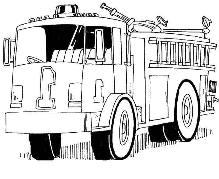 Dibujos para colorear e imprimir Fire Truck