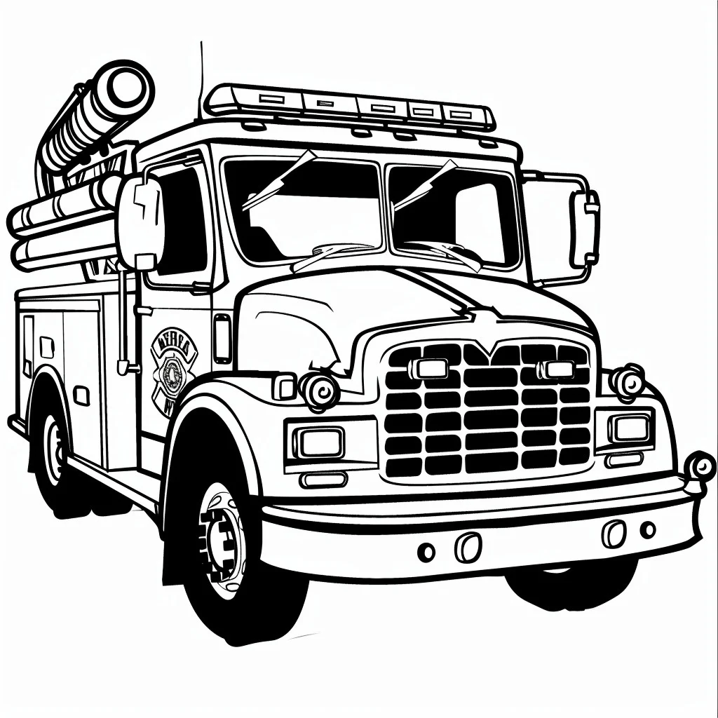 Dibujos para colorear e imprimir Fire Truck