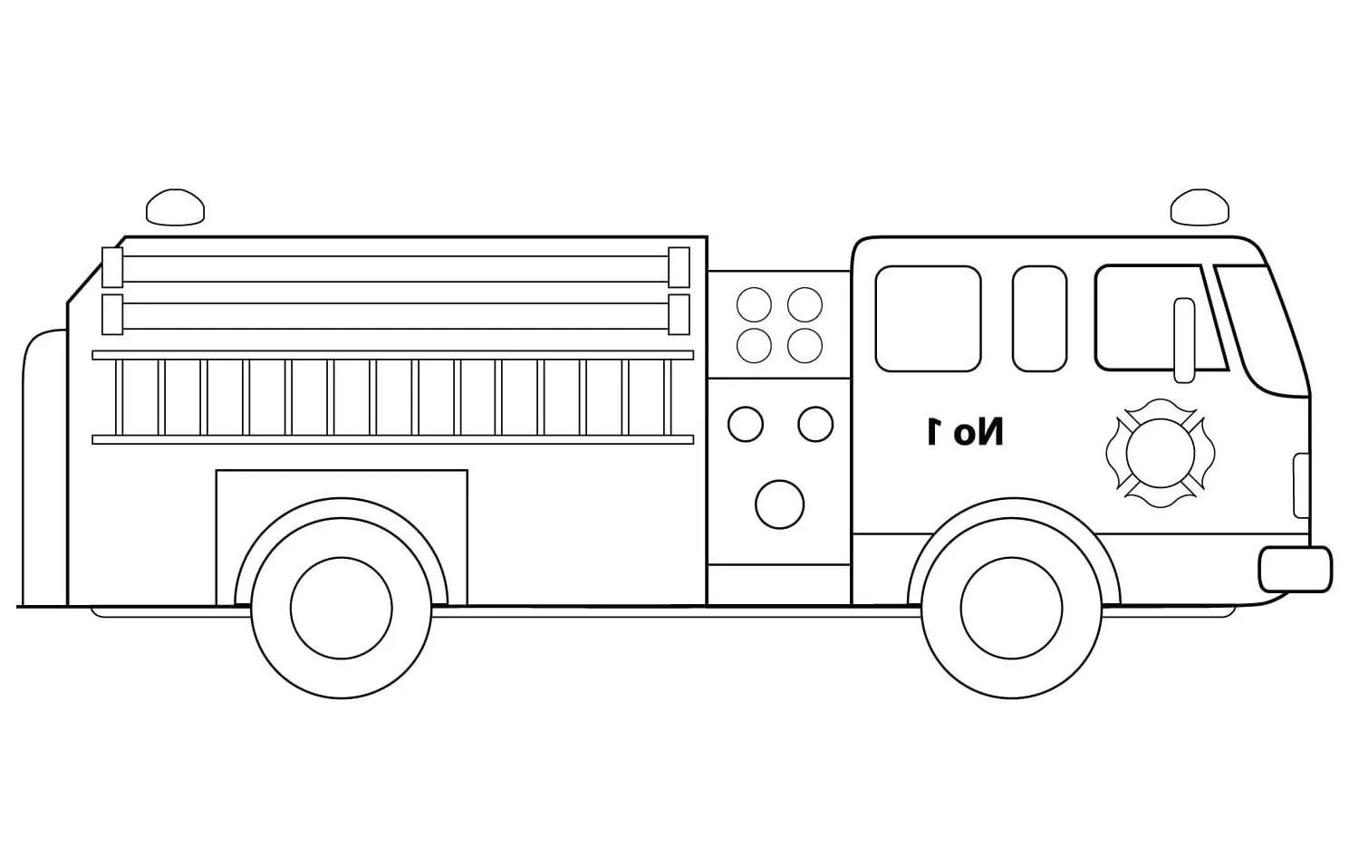 Dibujos para colorear e imprimir Fire Truck