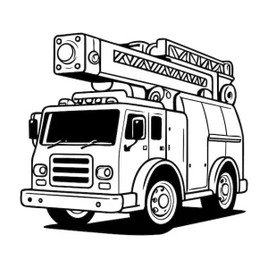 Fire truck coloring pages 94